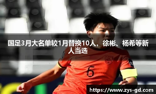 国足3月大名单较1月替换10人，徐彬、杨希等新人当选